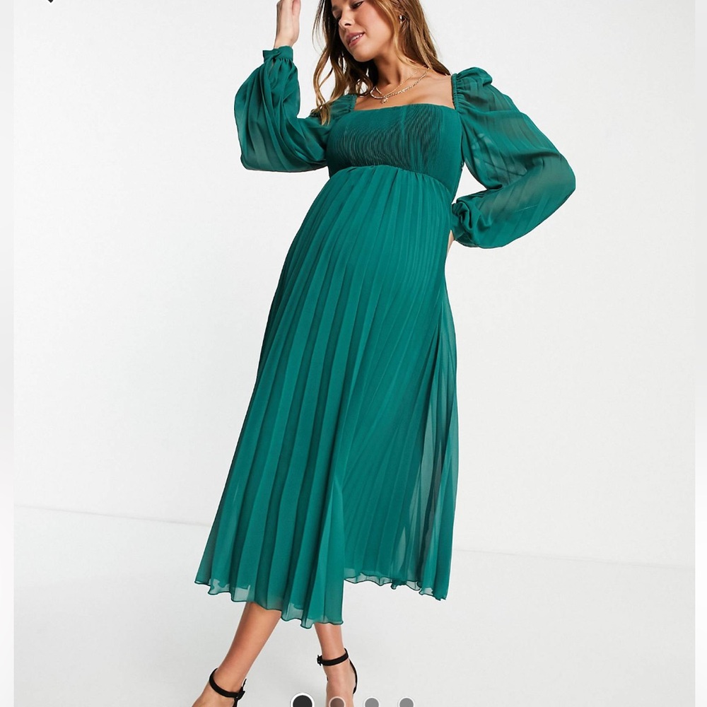 Emerald Green ASOS Formal Maternity Dress Size 10